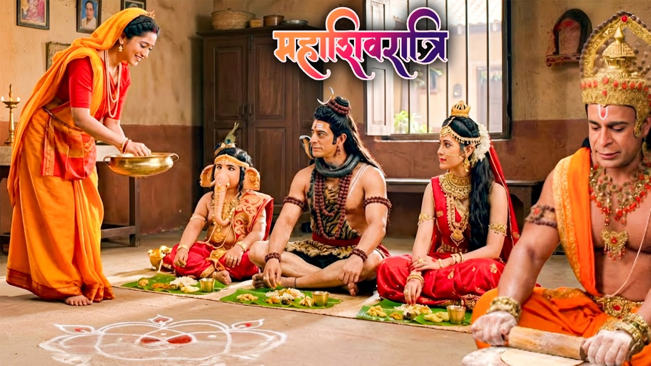 महाशिवरात्रि स्पेशल - माता सीता ने शिव परिवार को स्वयं के हाथो भोजन बना कर खिलाया || #mahadev