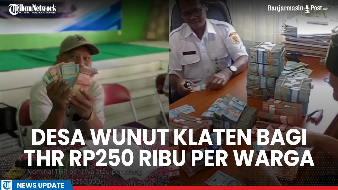 Jarang Terjadi! Desa Wunut Klaten Bagikan THR Rp250 Ribu ke Setiap Warga dari Hasil Wisata Miliaran