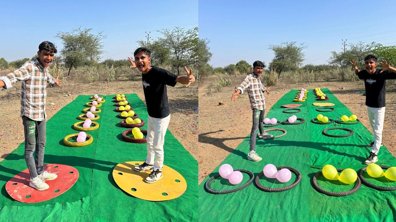 This obstacle race didn't reveal its winner until the very end! One player won at the last moment.