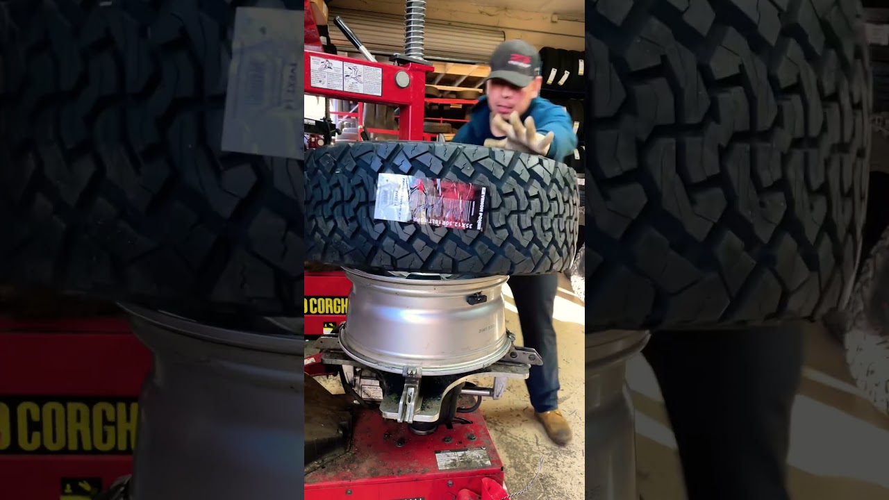 Instalando una llanta nueva 35x12.50R18 All-Terrain #reyestireshop #shorts