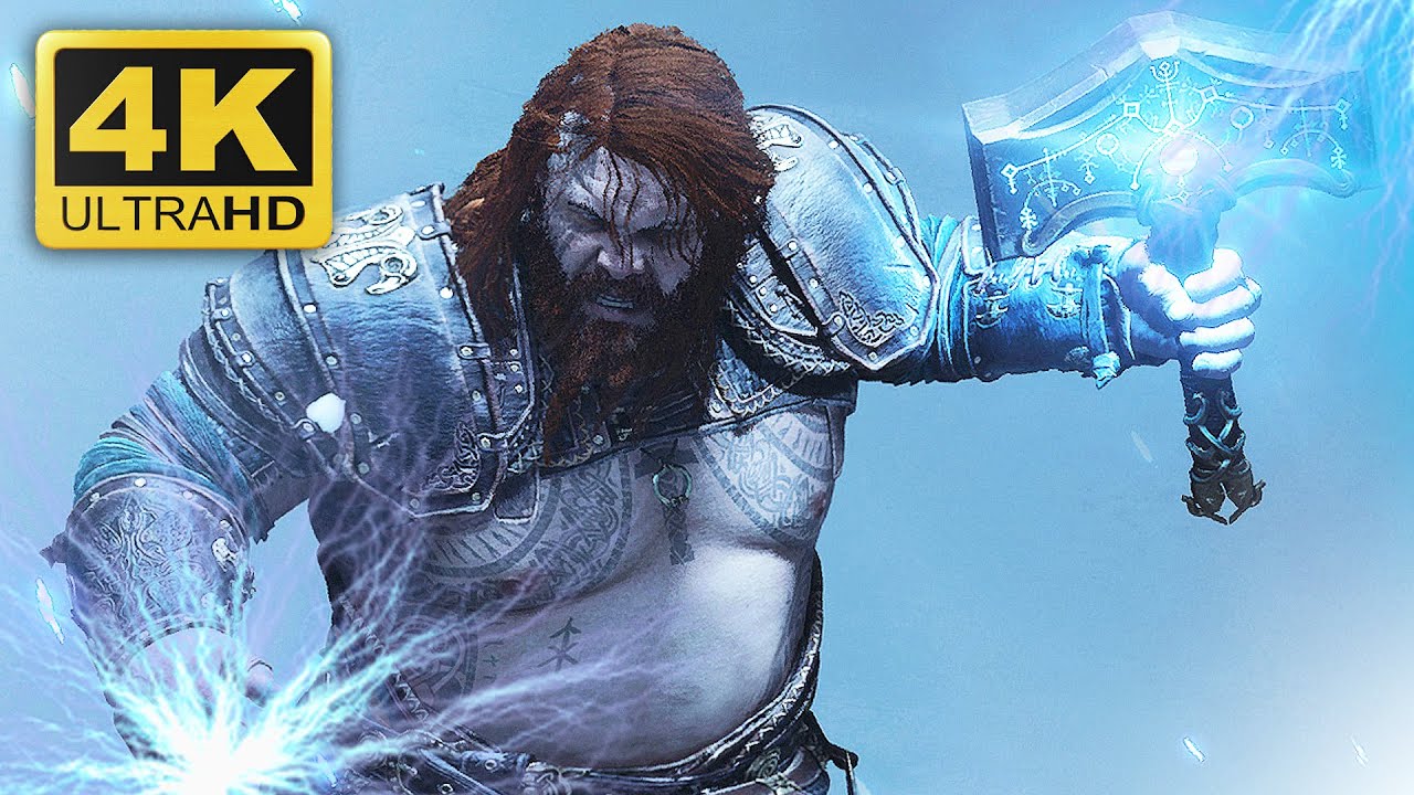 Kratos vs Thor Full Fight Scene - God of War Ragnarok Gameplay Cutscene