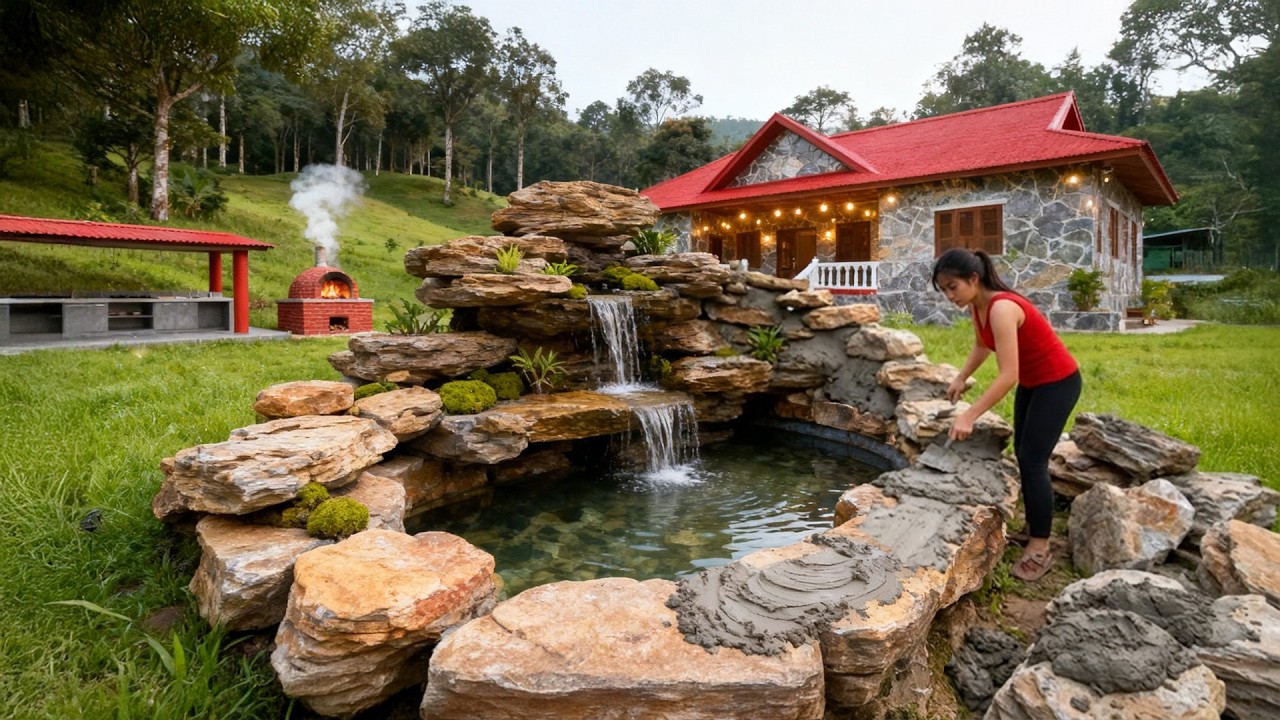 TIMELAPSE –Amazing DIY: The Journey of Building Your Dream Home in the Vast, Untouched Wilderness