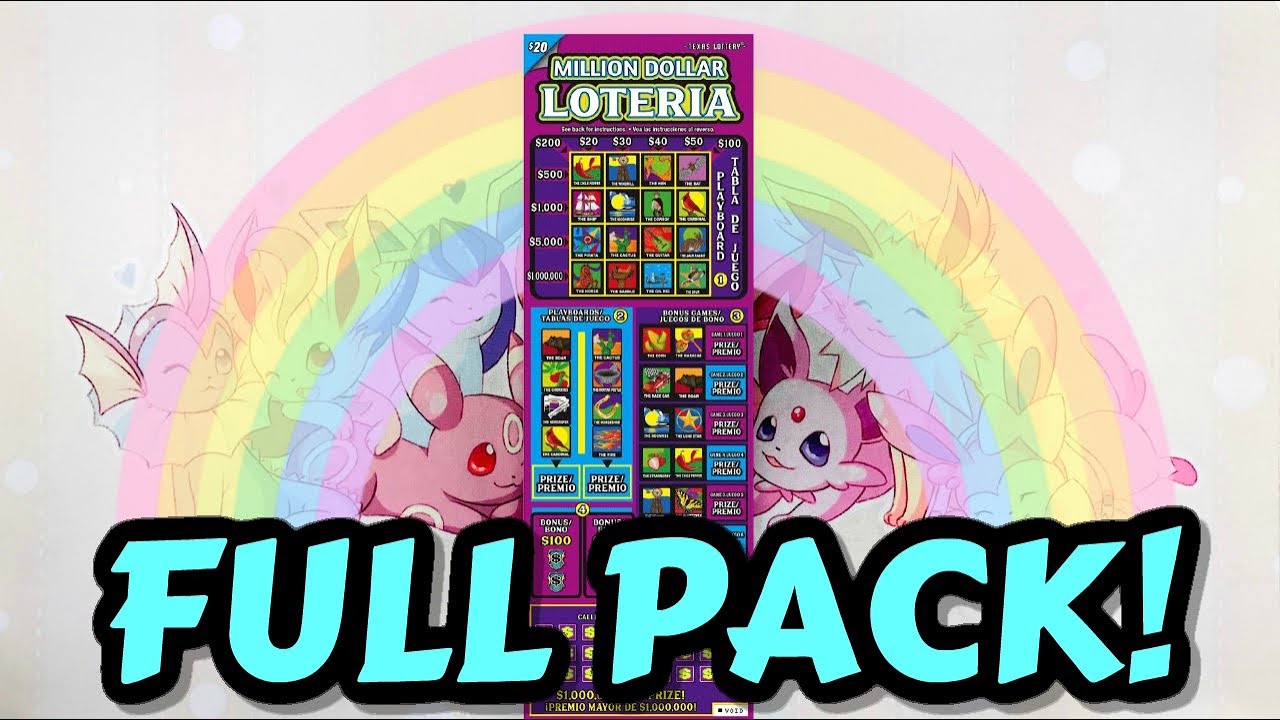 FULL PACK!!!! of Million Dollar Loteria from the Texas Lottery | $500 in Lottery Tickets