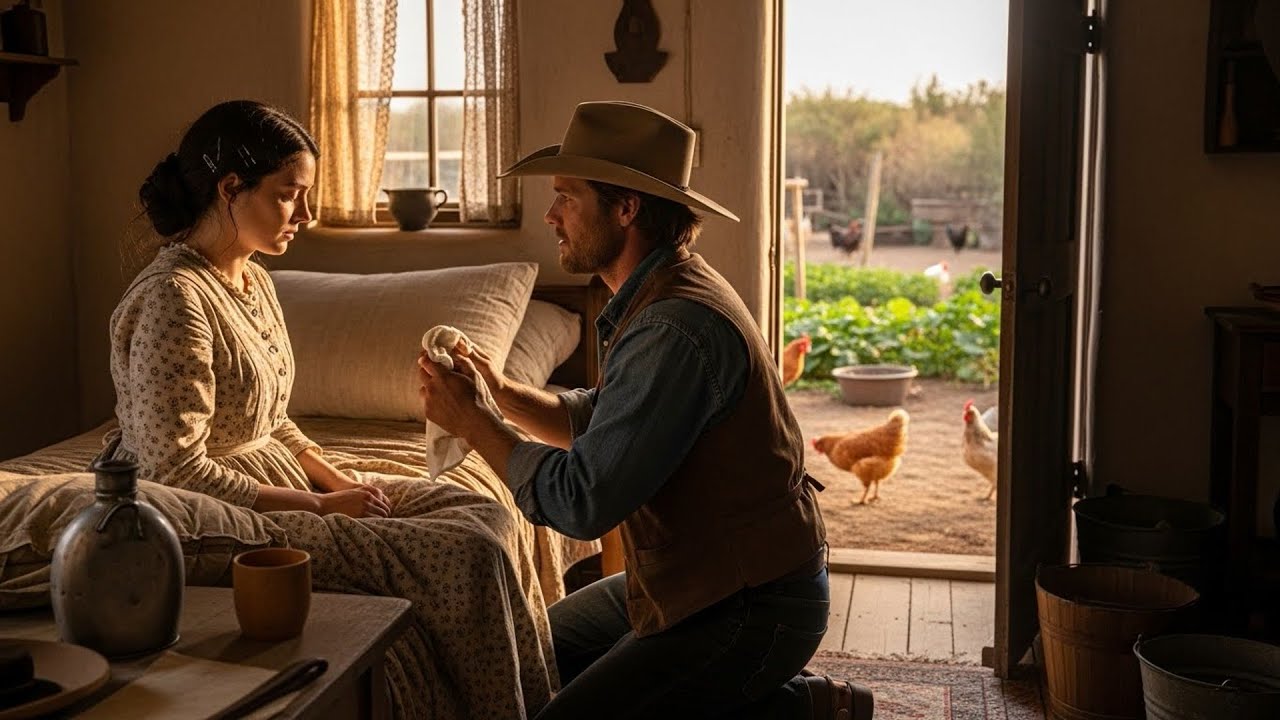 She Was Carrying Water When She Collapsed, The Cowboy Finished The Chore And Put Her To Bed