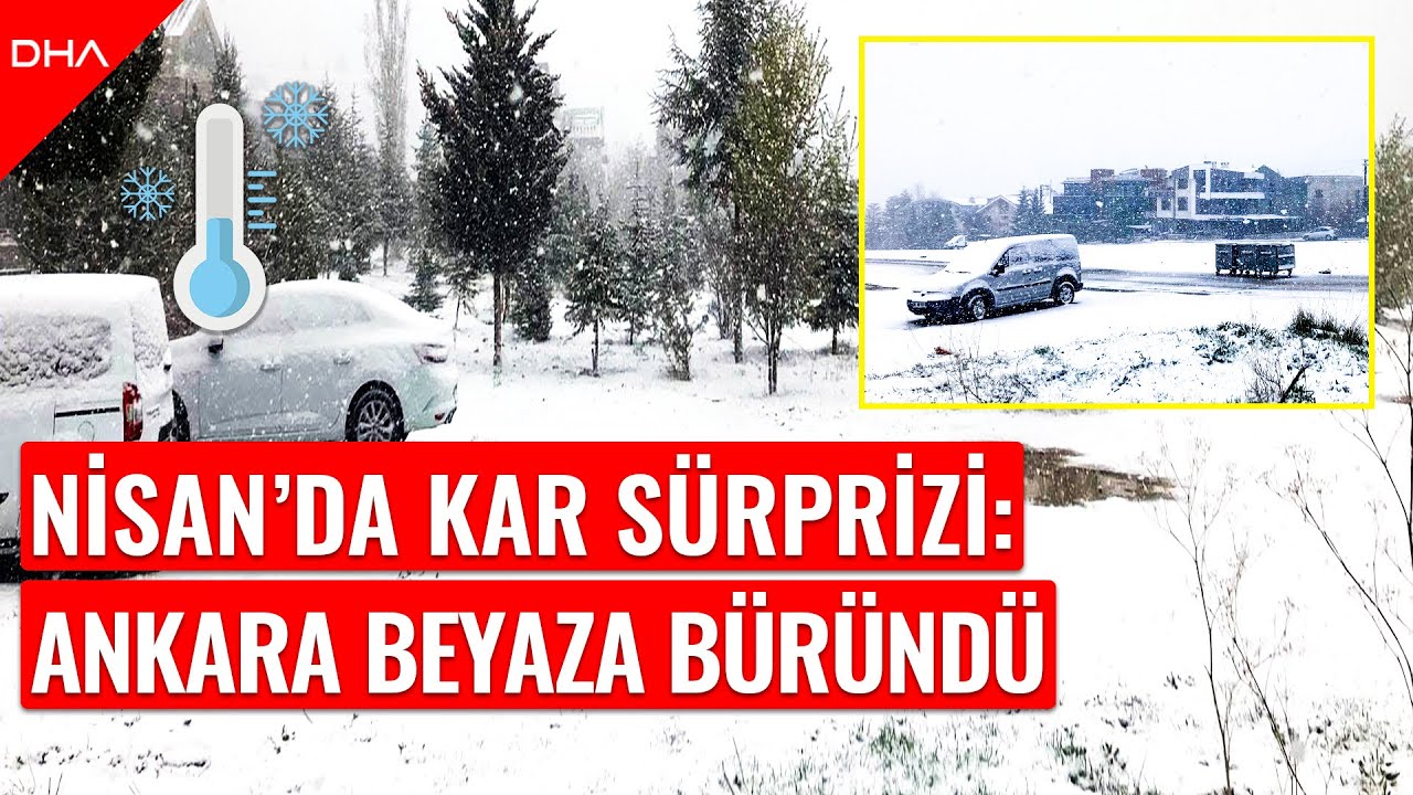 Ankara’da kar yağışı etkili oldu; şehir beyaza büründü