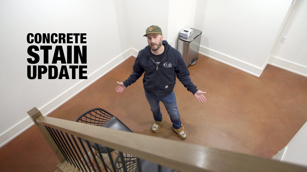 Stained Concrete Floor (1 year later)