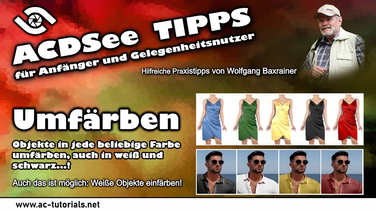 Umfärben in jede Farbe – auch aus Weiß!