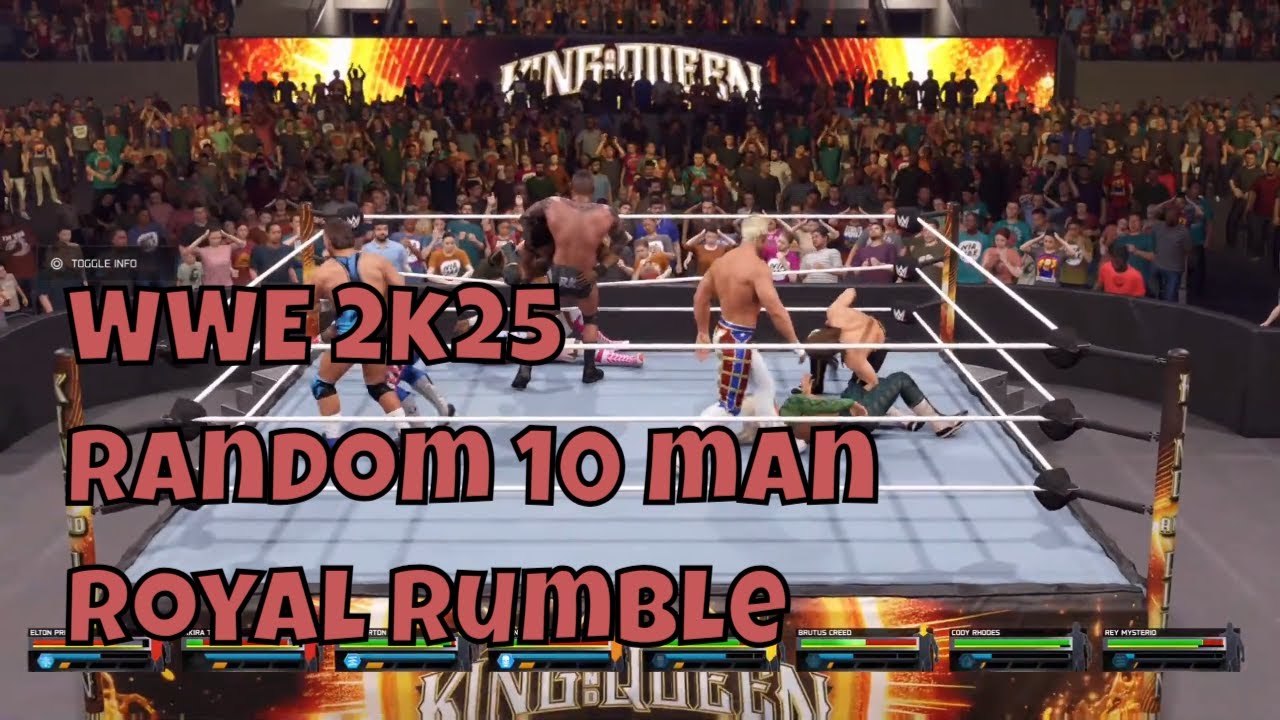 WWE 2k25: Королевская битва из 10 человек — кто победит?