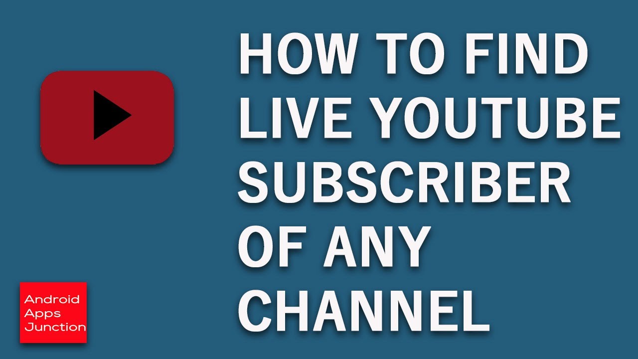 Live YouTube subscriber count: Real time YouTube subscriber count app for android