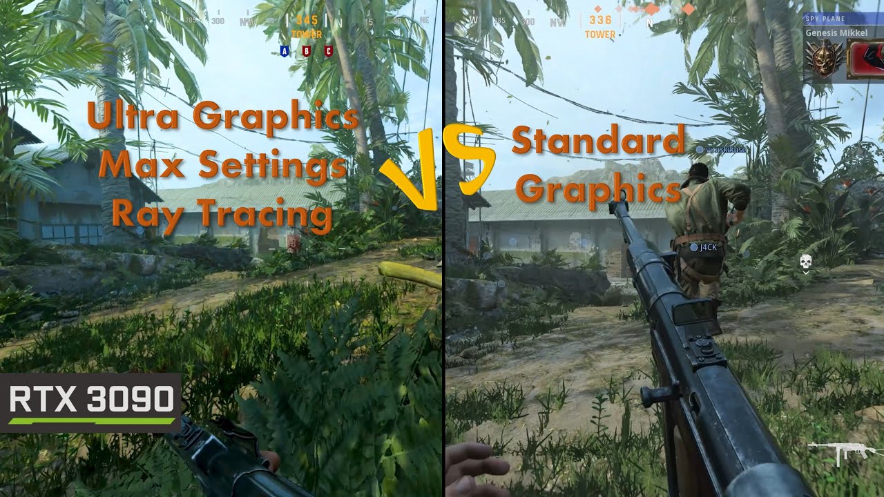 Vanguard Beta Graphics Comparison 4K ULTRA to Standard | MAX Ray Tracing and Settings | RTX 3090