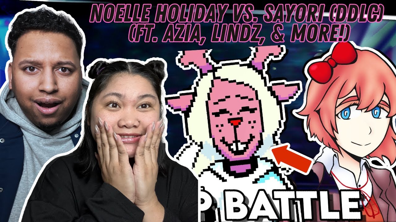 Noelle Holiday vs. Sayori - Deltarune Rap Battles! | Couple Reacts