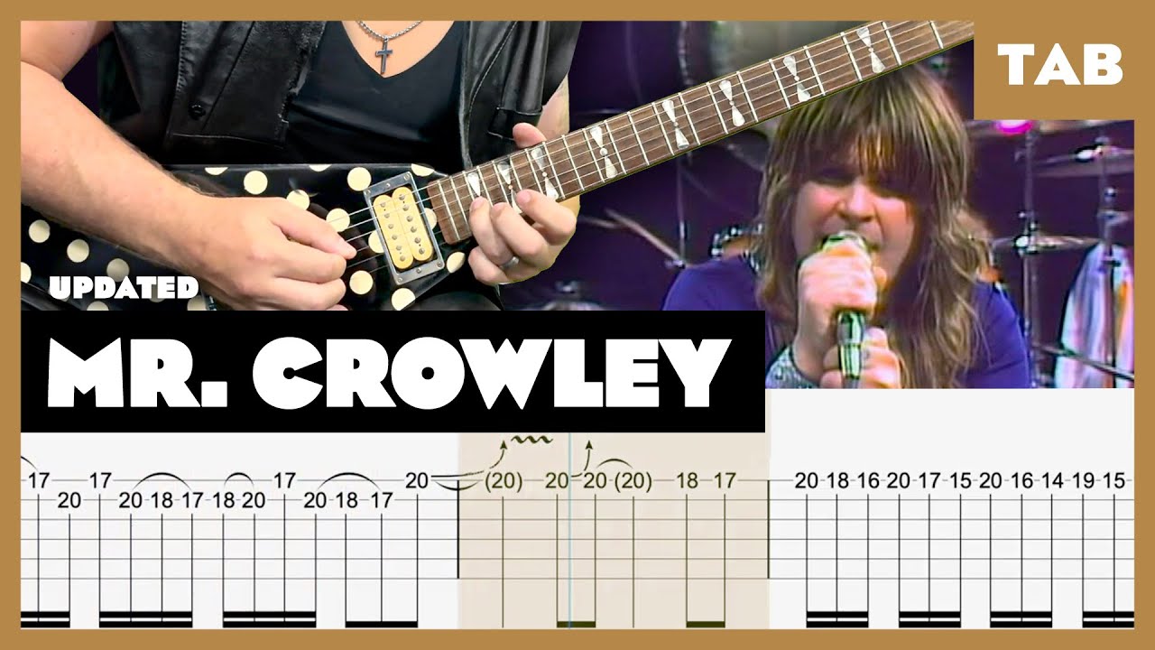 Ozzy Osbourne - Mr Crowley - Guitar Tab | Lesson | Cover | Tutorial | Remake