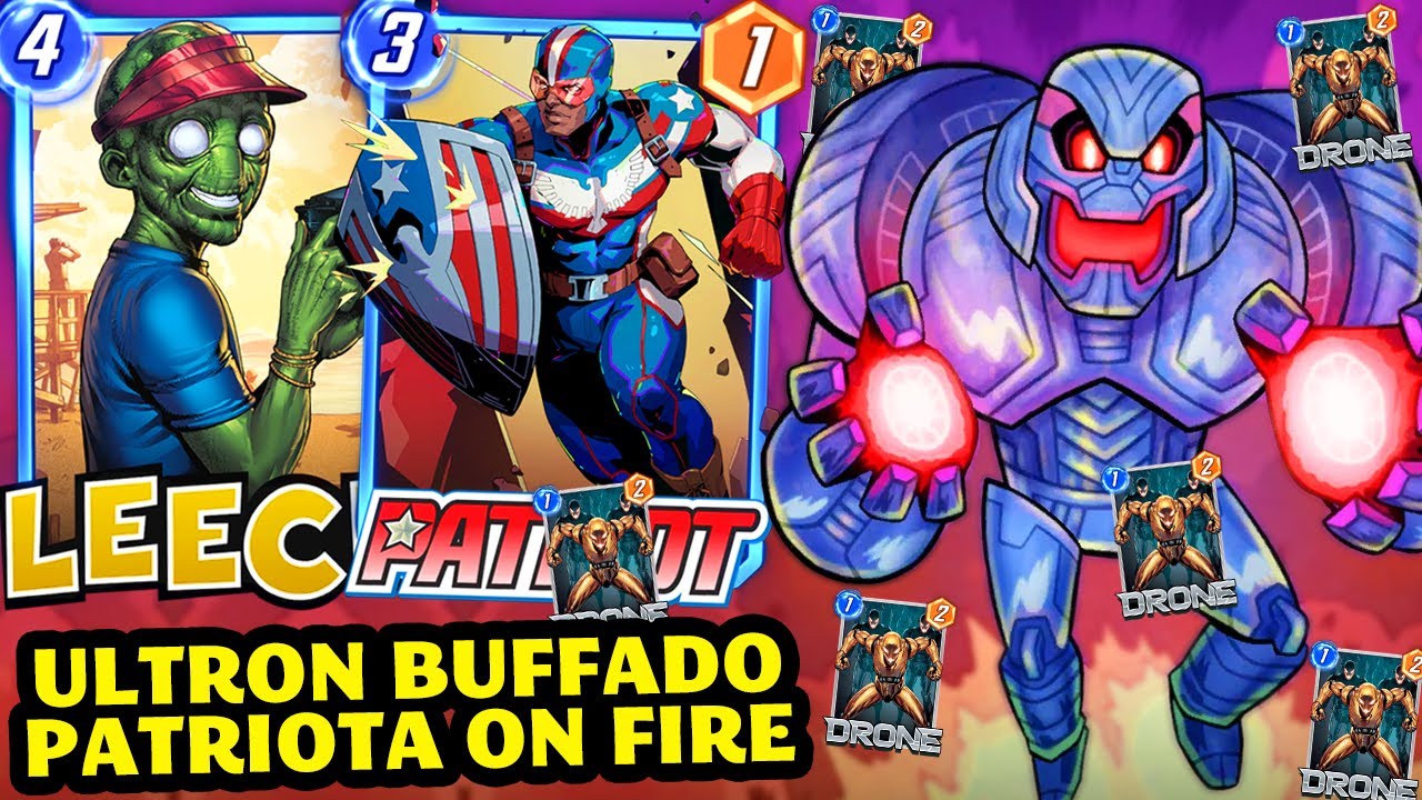 GANHE CUBOS COM 4 CARTAS: PATRIOTA ULTRON VOLTOU MUITO MAIS PODEROSO |Marvel Snap|