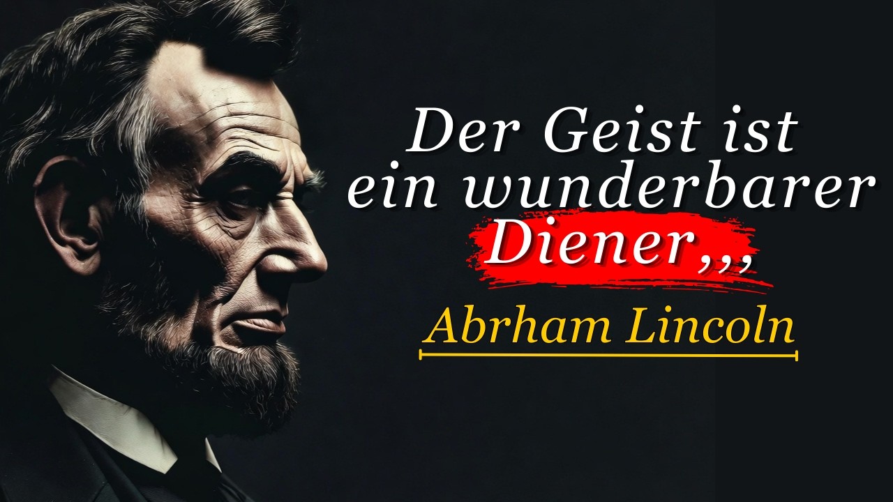 3 Dinge, die du niemals mit anderen teilen solltest | Abraham Lincoln