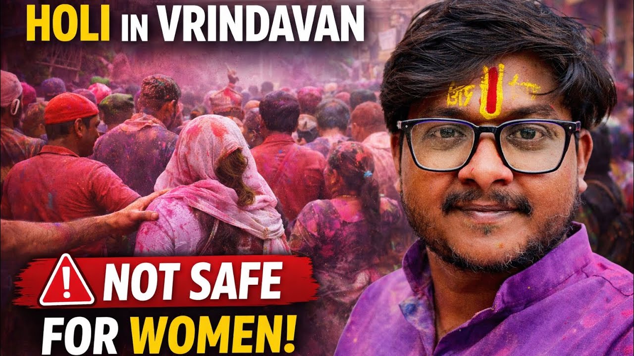 Reality of Holi in Vrindavan | Is it Safe for Women? | My Real Experience | Harish Chidugu