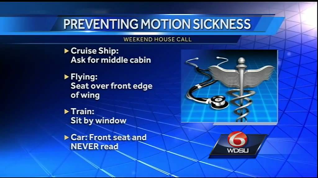 How to prevent motion sickness during various forms of travel