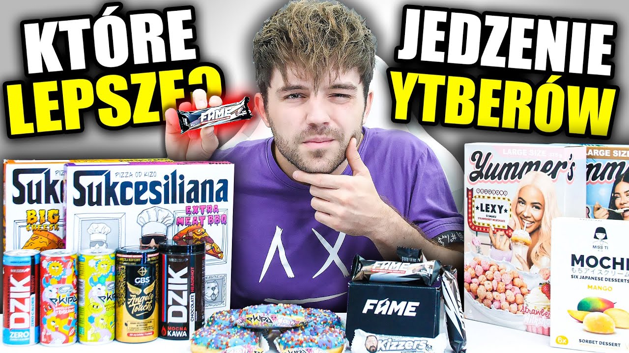 Wielki Test JEDZENIA YOUTUBERÓW! *które lepsze?*
