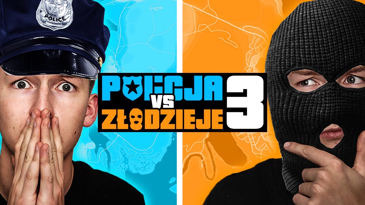 GTA V - POLICJA vs ZŁODZIEJE 3! #4 🤯