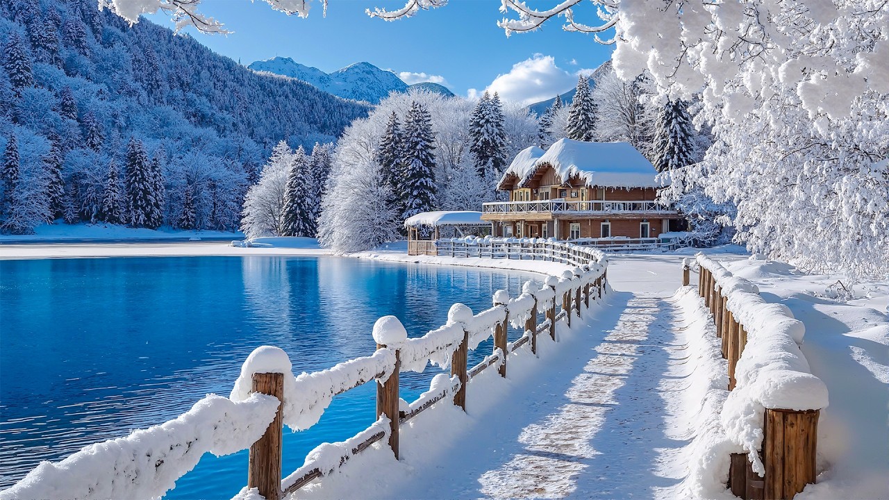 Умиротворяющая зимняя музыка ❄️ Прекрасная расслабляющая фортепианная музыка для снятия стресса и...