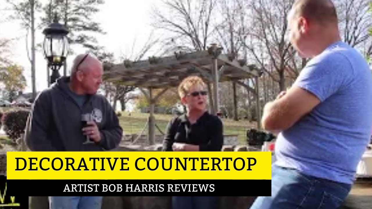 DECORATIVE CONCRETE COUNTERTOP ARTIST BOB HARRIS REVIEWS TRU PAC C COUNTERTOP MIX DESIGN