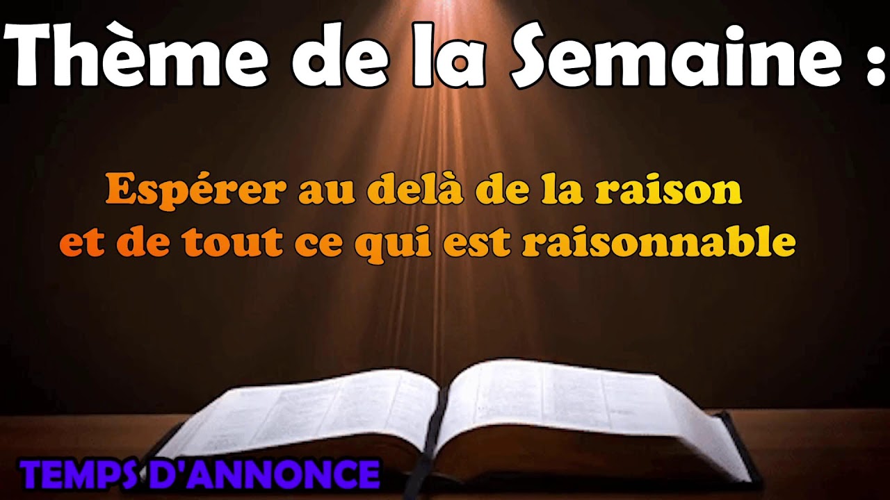 (FR) Espérer  au-delà de la raison et de tout ce qui est raisonnable N°2