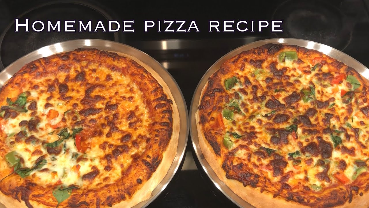 Homemade pizza recipe // #JSVeg Kitchen // #pizza // #pizzarecipe 