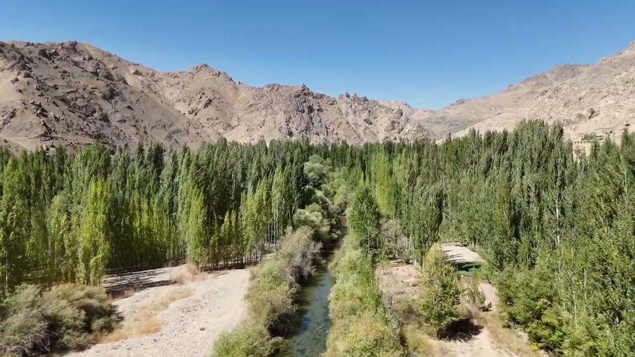 نمای از طبیعت زیبایی جاغوری- Drone POV from Jaghuri 4K 