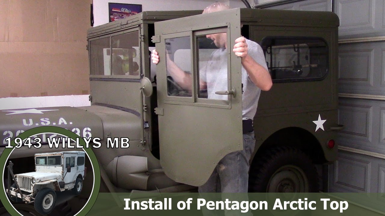 Jeep Willys MB 1943 года | Сборка и установка Pentagon Arctic Top