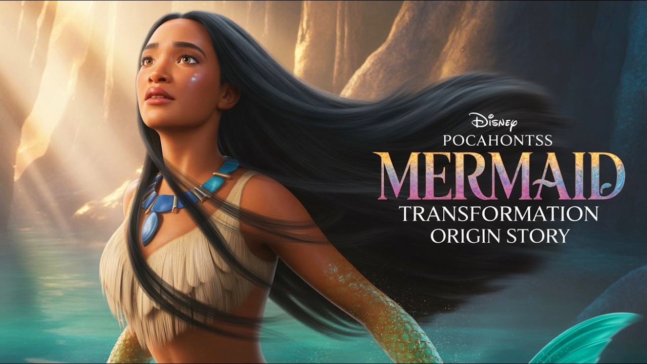 Disney Pocahontas Mermaid Transformation Origin Story | Princess Cartoon @TheStoryTale_tst