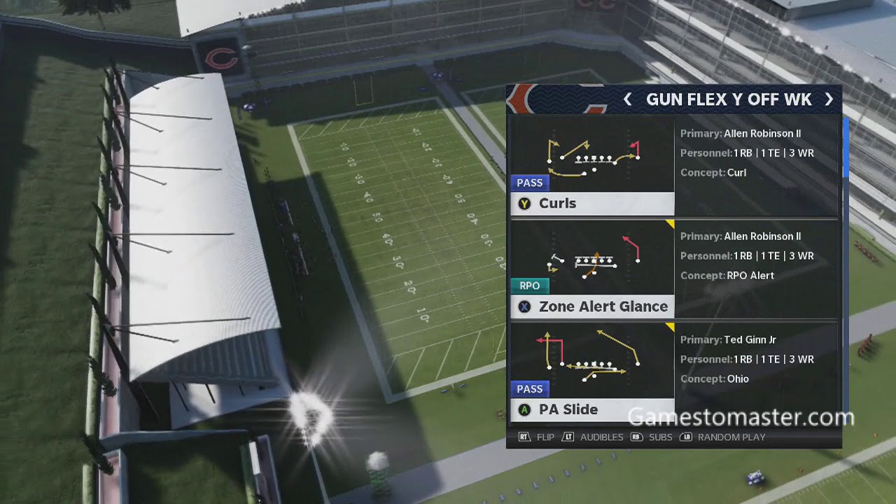 Madden 21  - CHICAGO BEARS OFFENSE PLAYBOOK