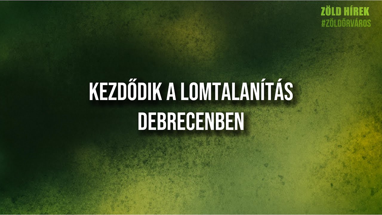 Kezdődik a lomtalanítás Debrecenben
