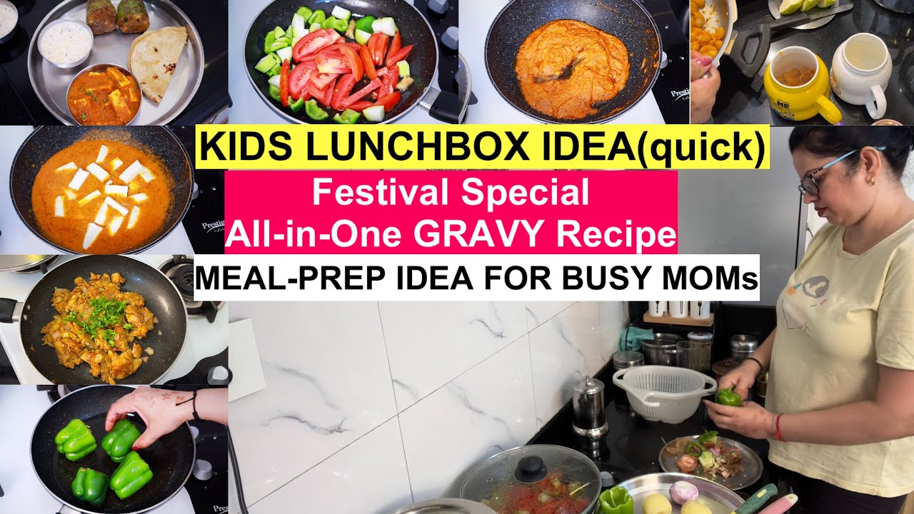 Festival Special MASTER GRAVY Recipe | MEAL-PREP IDEA, SAVE TIME IN KITCHEN | Kids Lunchbox Idea
