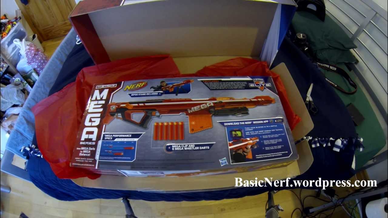 NERF MEGA CENTURION UNBOXING/ASSEMBLY/FIRING TEST
