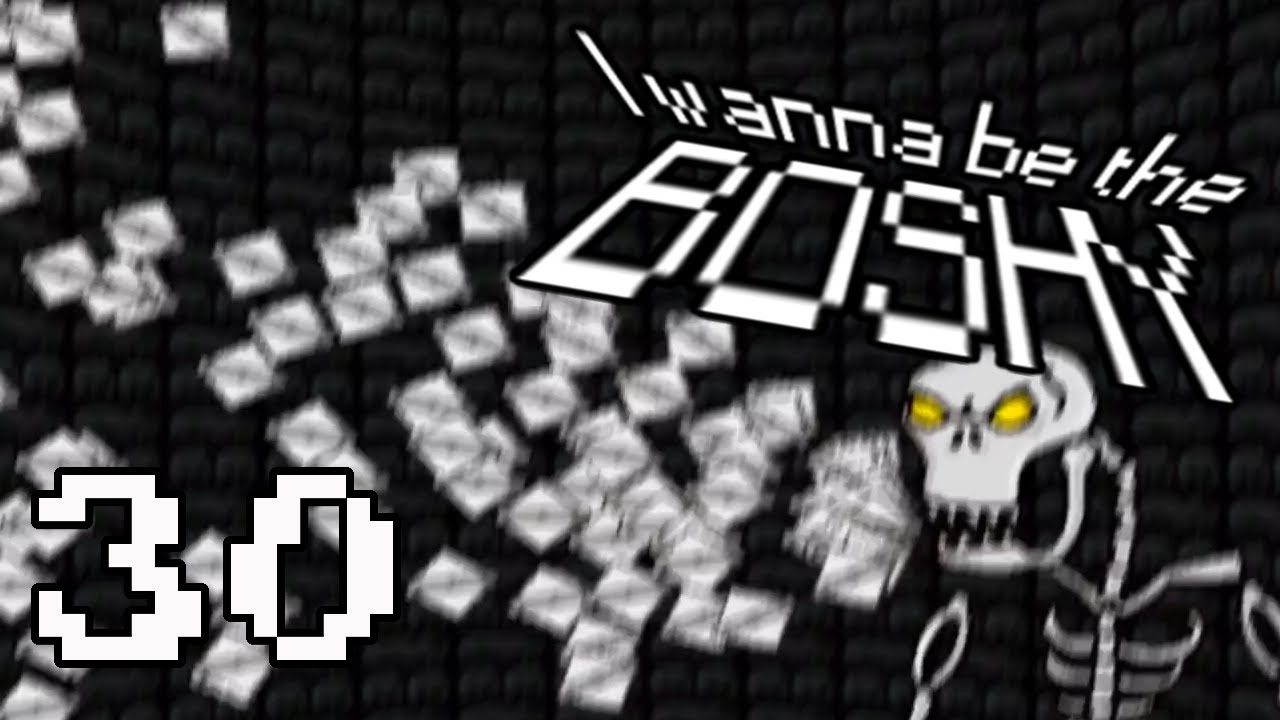 I wanna be the Boshy [German/Hardon Mode] #30: Welt 6 Boss: Paint Zeichnung, oder auch Skeleton King