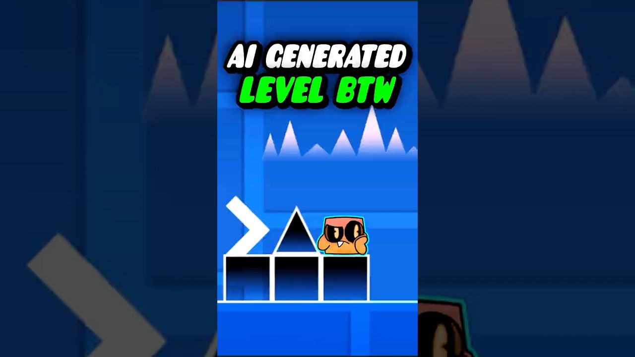 Can AI Make A Geometry Dash Level? #geometrydash