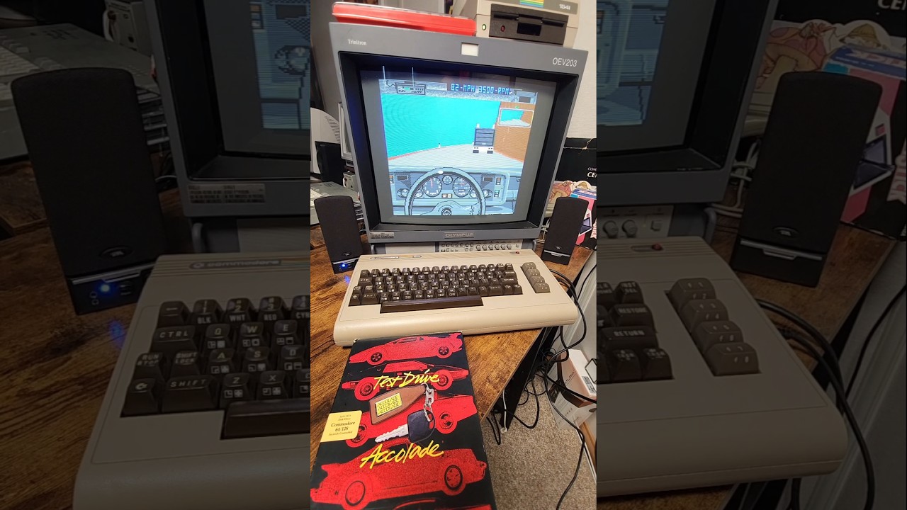 Test Drive by Accolade for the Commodore 64 #shorts #vintagegaming