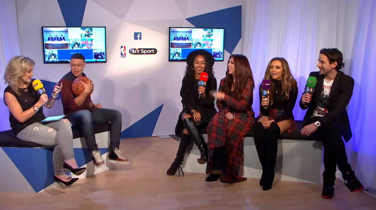 Little Mix interview at the NBA Global Game in Lodon 2015