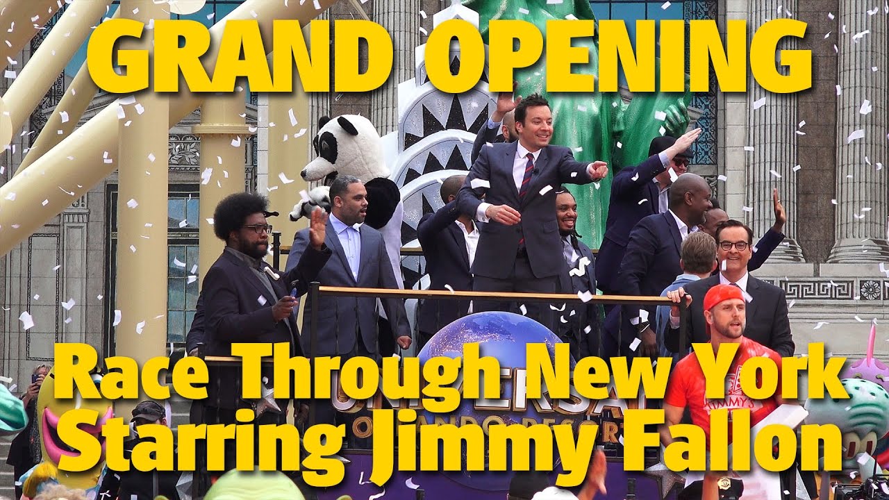 Race Through New York Starring Jimmy Fallon Grand Opening | Universal Studios Florida