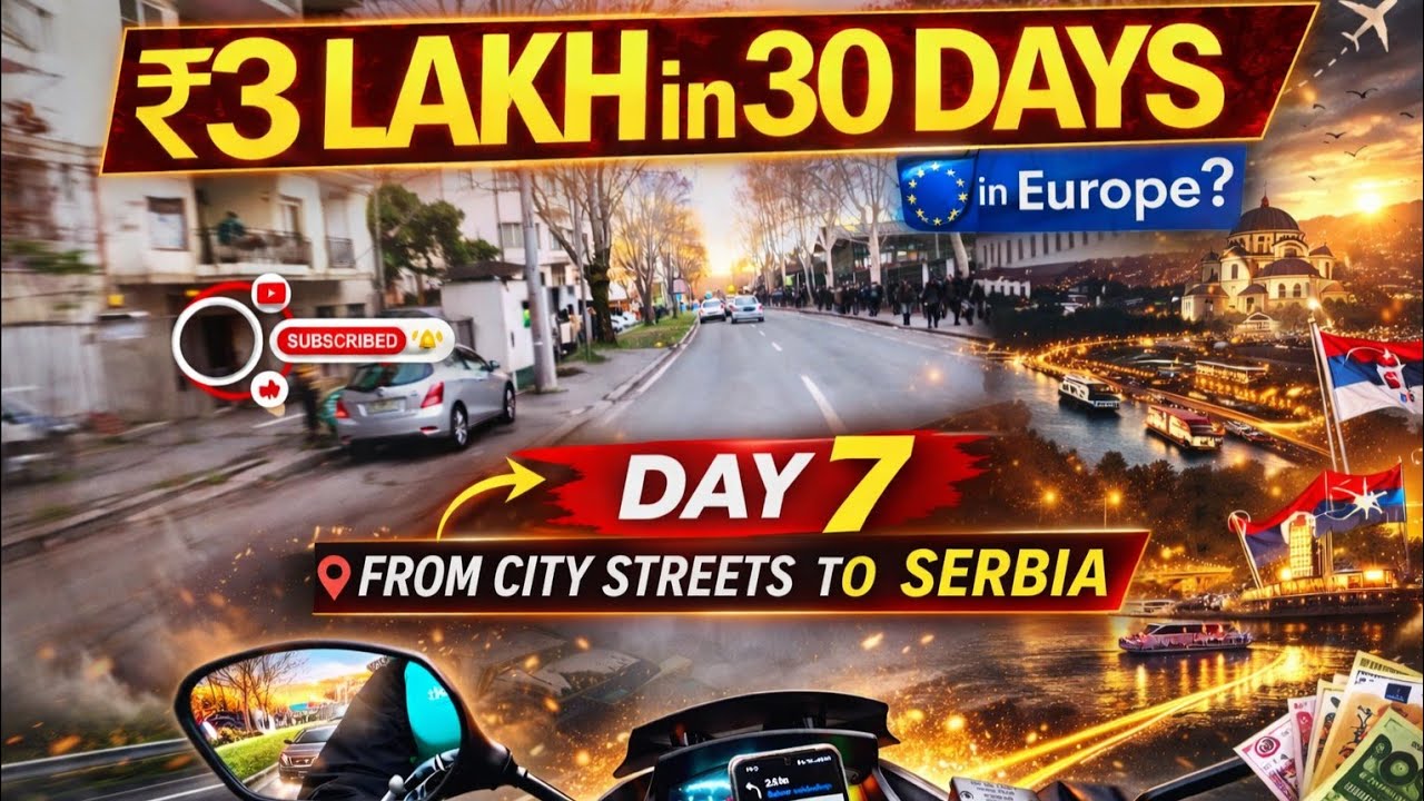 Europe Serbia Work Vlog | Wolt Food Delivery Day-7 🚴‍♂️ | 3 Lakh Challenge Journey