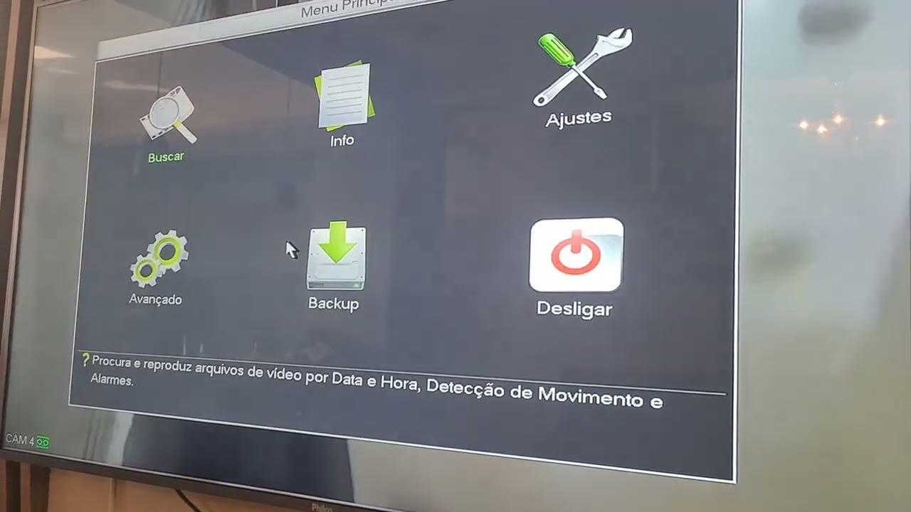 Busca de gravação backup de imagens DVR Intelbras. BRXTEC Brasil.