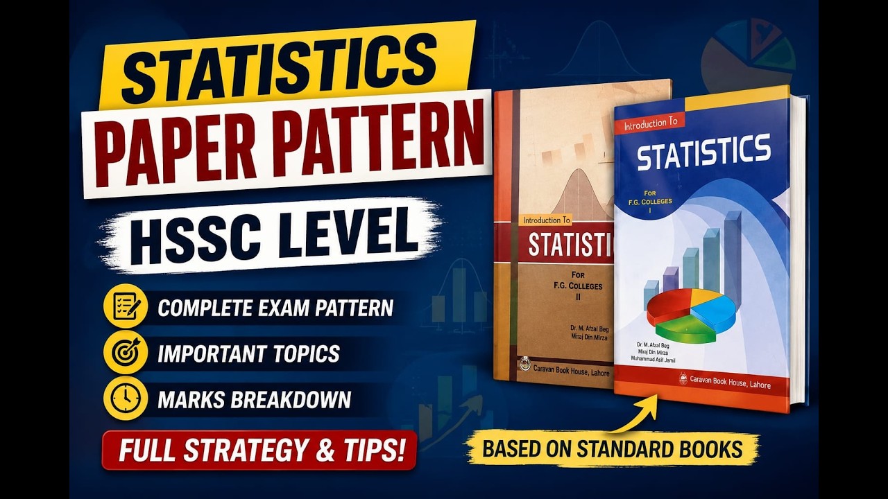 Statistics New Paper Pattern |HSSC-I & II, FBISE | Complete paper scheme Explained