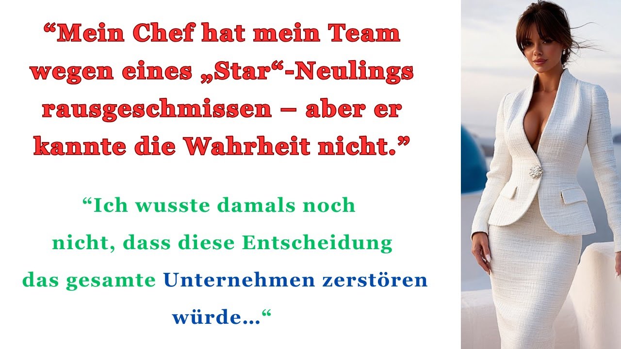 Mein Chef feuerte mein Team. Er kannte die Wahrheit nicht. 
