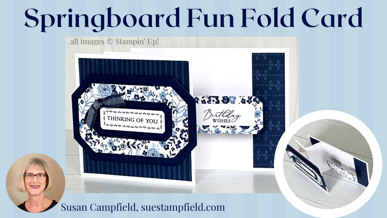 Springboard Fun Fold Cards: Create a unique fun fold card, April 2023 Crafternoon Creative Escape