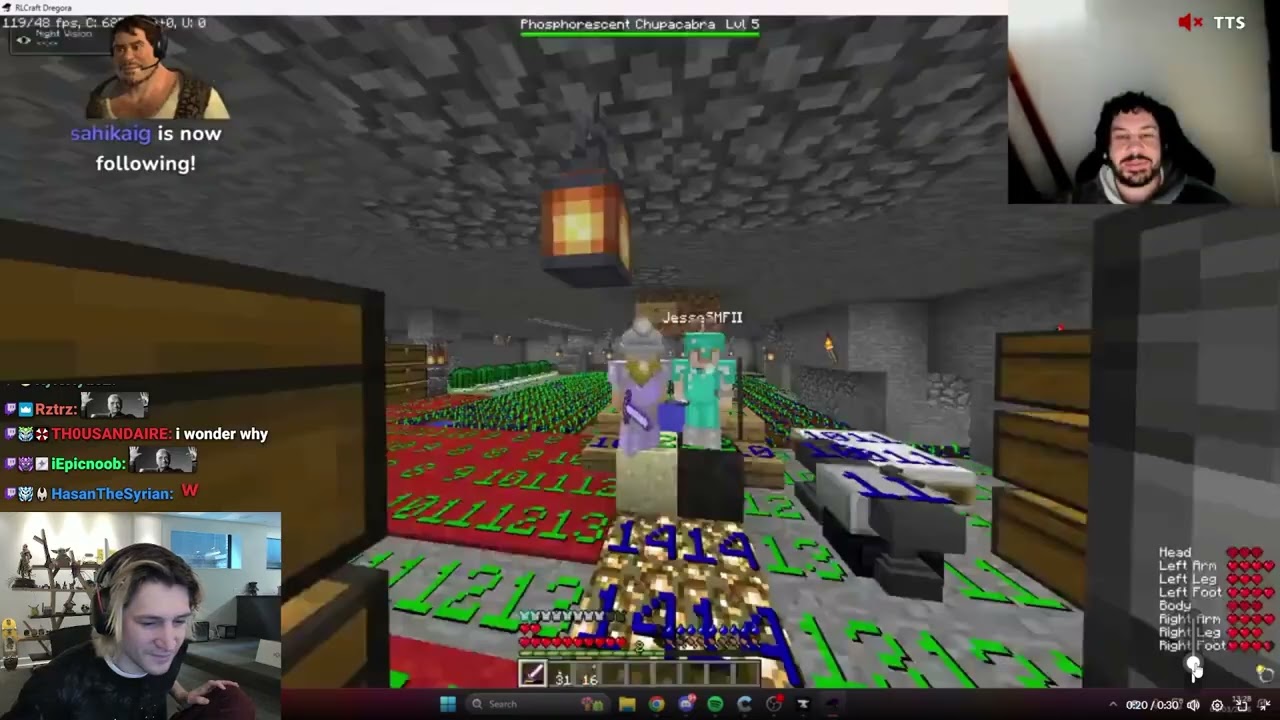 Грек и Джесси делают свою концовку в Minecraft без xQc...