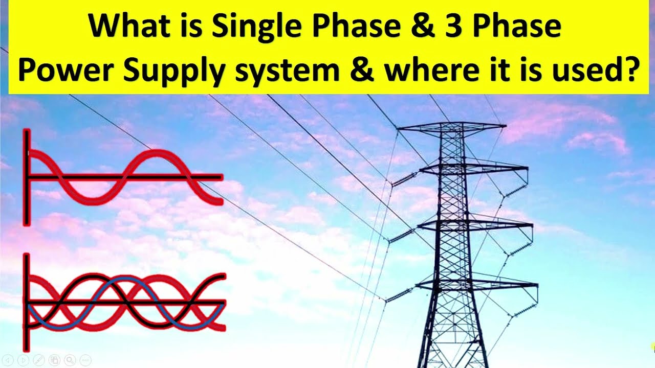What is 1 phase and 3 phase system & Where it is used?