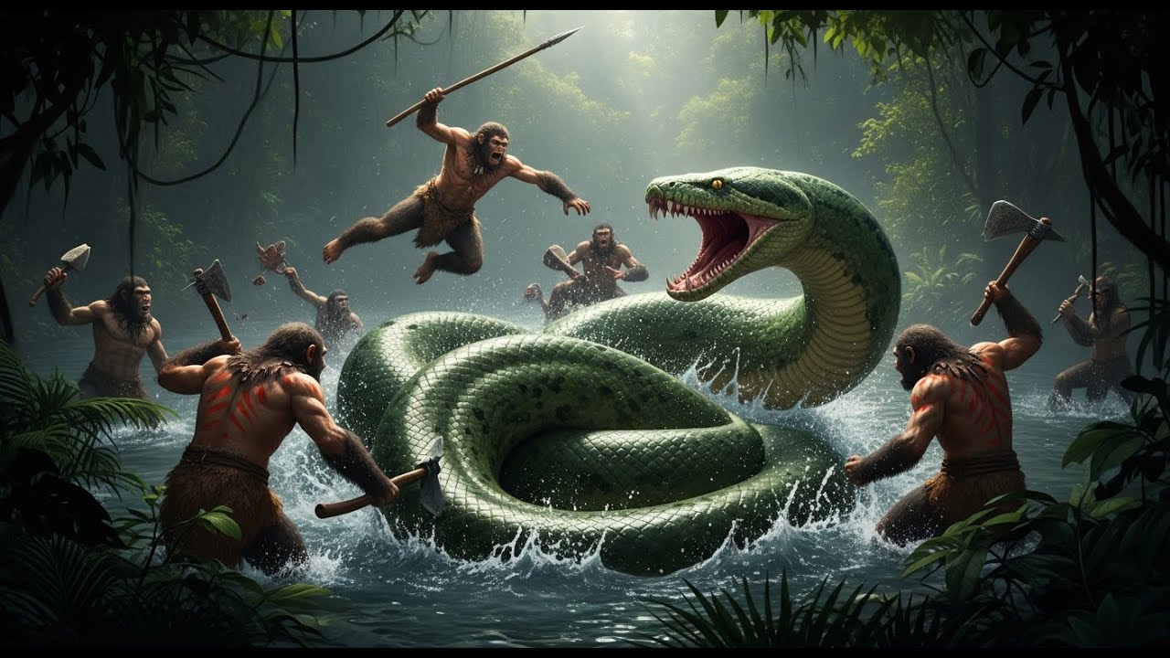 Could Prehistoric Ape Warriors Defeat a Giant Amazon Python?