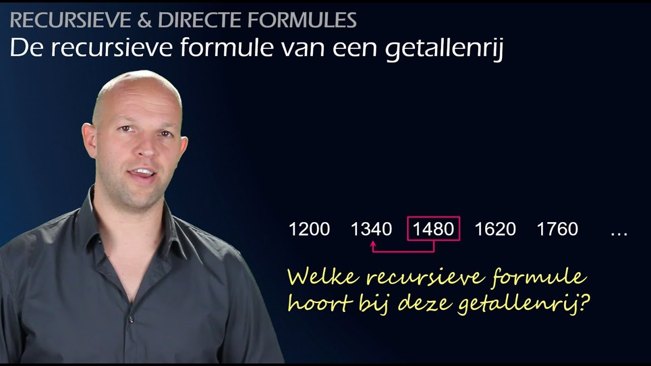 De recursieve formule van een getallenrij - Rijen en veranderingen (vwo A) - WiskundeAcademie