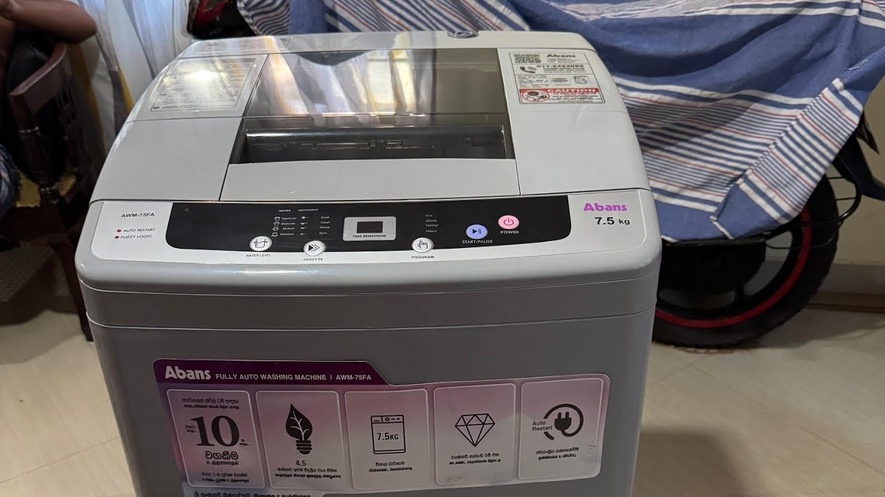 Abans Washing Machine Installation And Working Process 