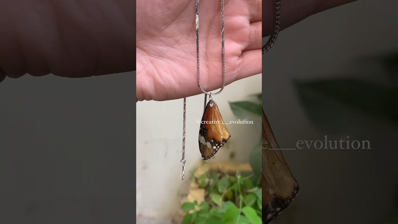Preserve a butterfly wing with me #pendant #preservenature #resinart