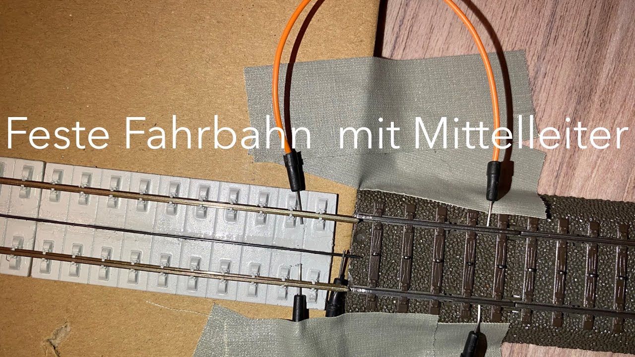 Feste Fahrbahn mit Mittelleiter